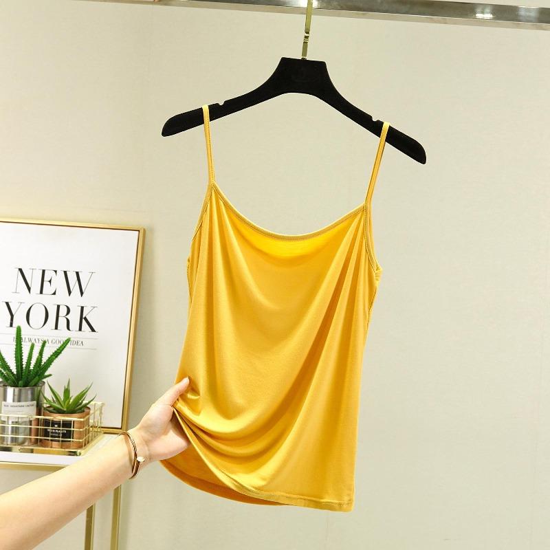 EastRogue Modal Spaghetti Strap Tops Basic Camis Sleeveless Tank Top Solid Color Women Summer Camisole All Match