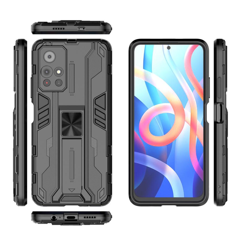 Case for Xiaomi Poco M4 Pro 5G / Redmi Note 11S 5G, Military Kickstand, Black