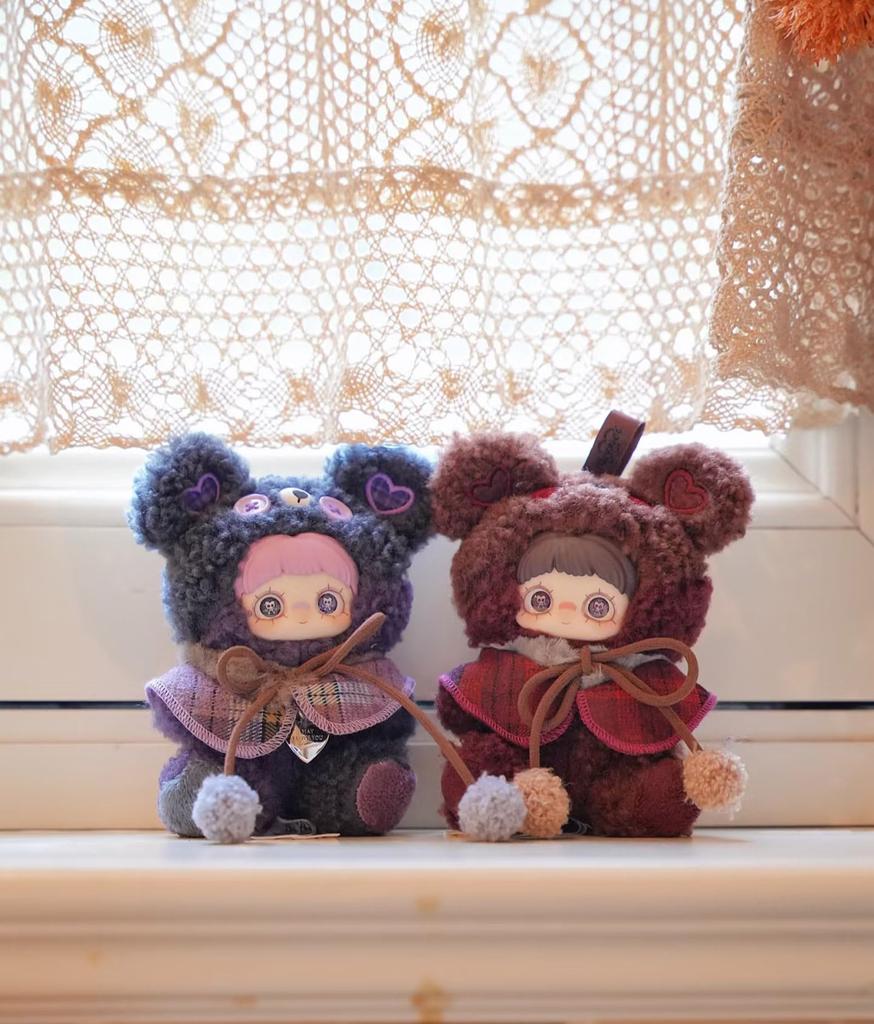 MayMei Cookie Bear Series Plush Toy, Blind Box, Adorable Soft Bear Accessory, Approx. 13cm, Bag Keychain, Collectible Toy, Birthday Gift (2 Random