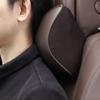 NAPPA Leather Car Neck Pillow  Auto Rear Seat Back Headrest Lumbar Supports Travel Cushion For Porsche Boxster Cayenne Panamera