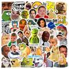 50Pcs Meme Funny Stickers Graffiti Decal Waterproof Diy Notebook Stationery Fridge Luggage Joke Sticker Toy Gift