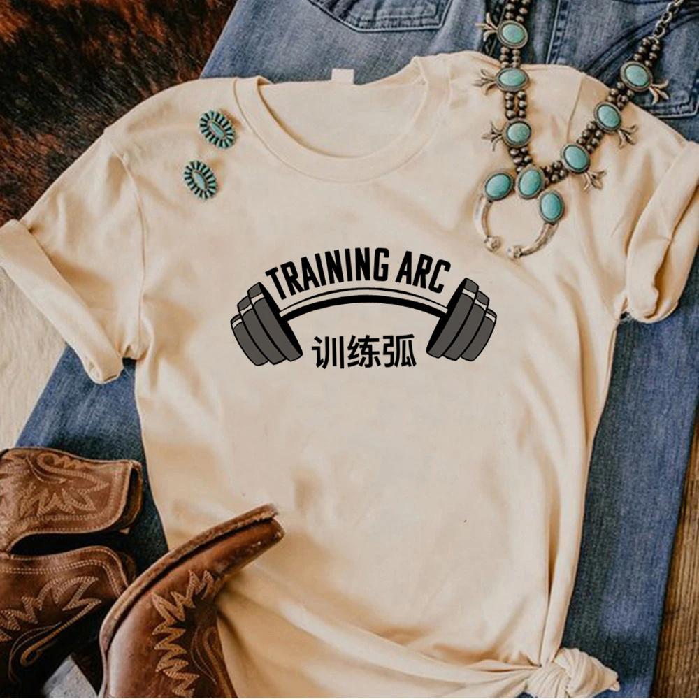 Anime Gym Tshirts Women Manga T Shirt Girl Funny Clothes
