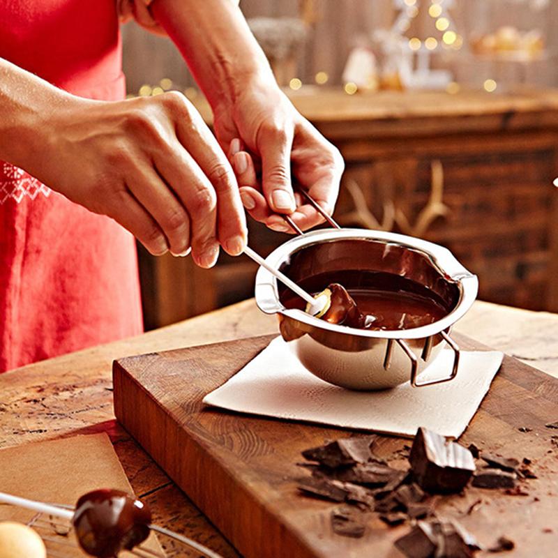 Langer Griff Wachs Schmelztiegel DIY Duftkerze Seife Schokolade Schmelztiegel