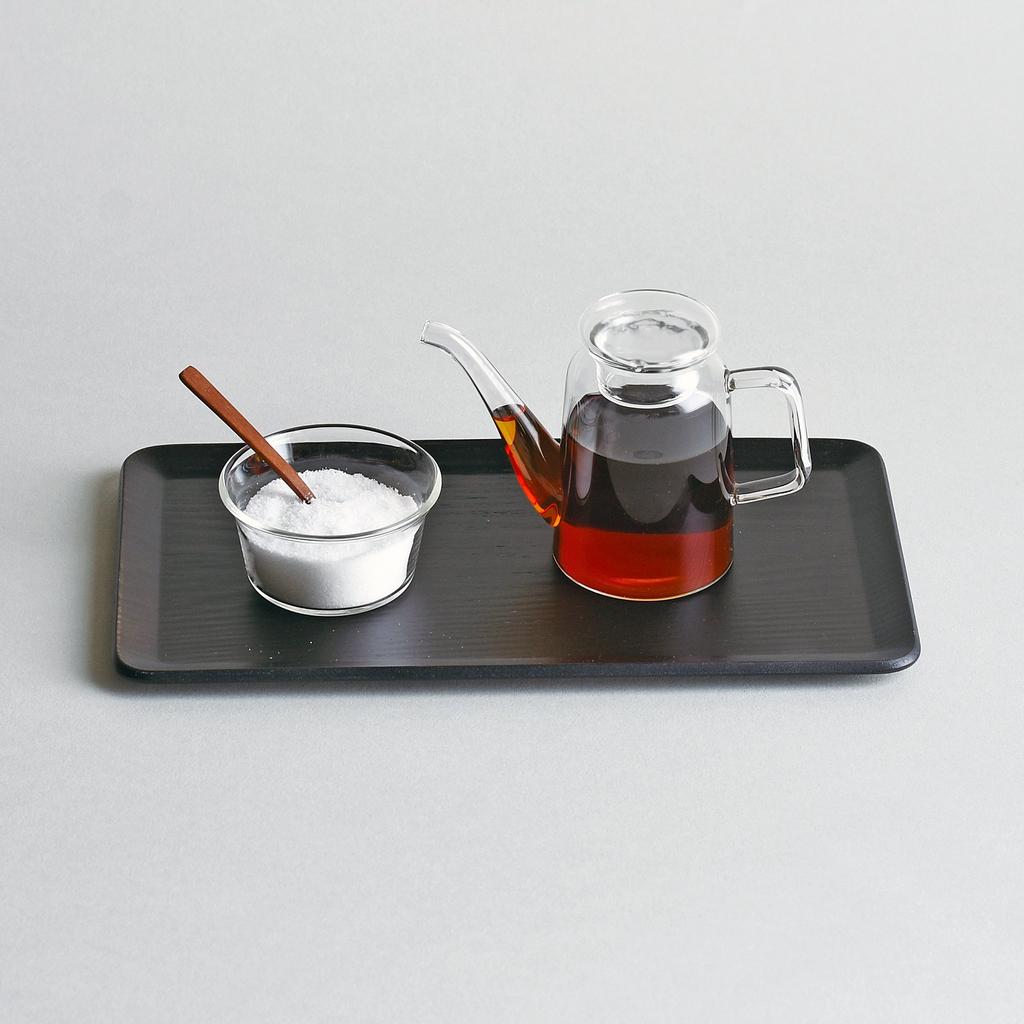 Kinto Tischset 220x120mm Weide Schwarz Holz 22256