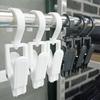 5er-Pack Kunststoff-Hängeclips 360 Grad drehbare Haken Rutschfester Griff Für Schrankorganisation Kleidung Socken Hüte Handtücher