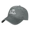 The Catfather Men's Hat Vintage Cotton Washed Baseball Caps Adjustable Low Profile Trucker Hat Gray