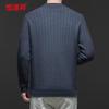 Hengyuanxiang Men's 100% Cashmere Thick Round Neck Sweater 18177