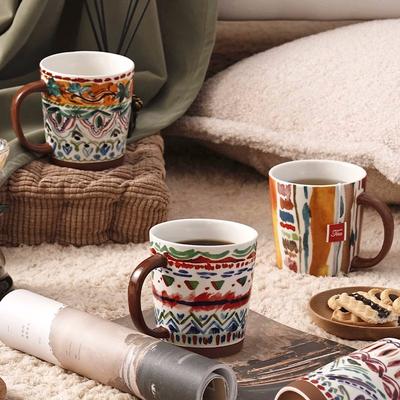 Keramik Retro Kaffeetasse Wasserbecher Teetasse Individuelle Kreativität Milchbecher Büro Teetasse Zuhause Milchbecher