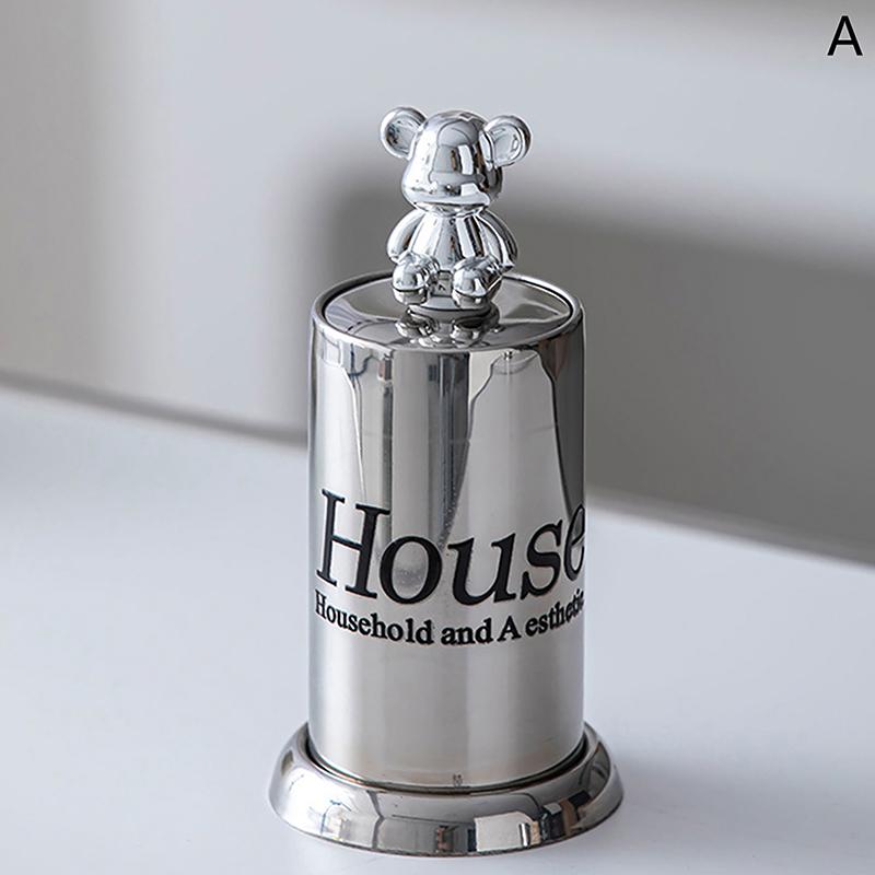 

Милый медведь держатель для зубочисток коробка для хранения ватных палочек органайзер для помады