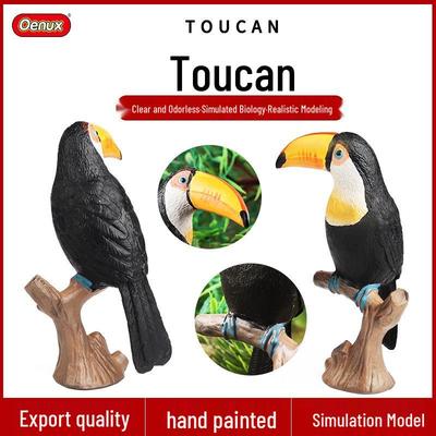 Children's Educational Toucan Model: Bird Ornament for Learning and Decor