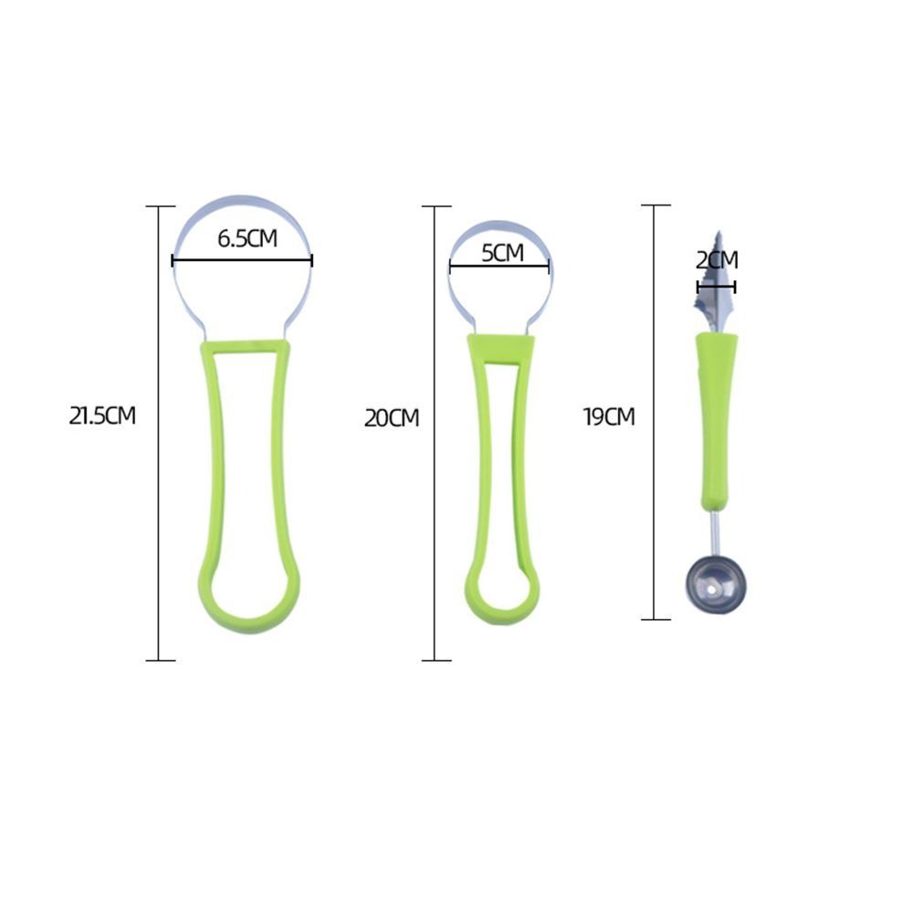 Doppelköpfiger Fruchtkugelausstecher 4-in-1 Cantaloupe Fruchtlöffel Kreativität Fruchtschneider Für Küche