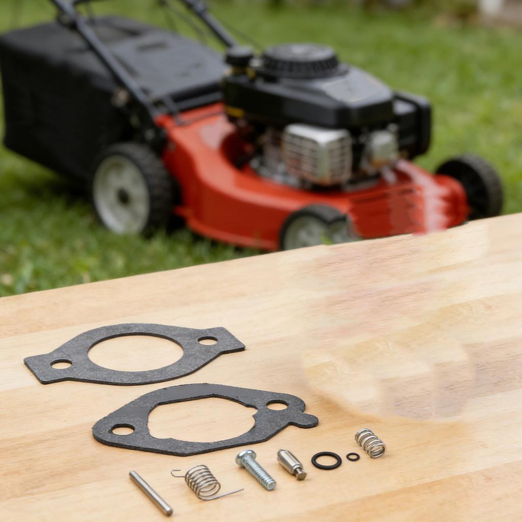 Lawn Mower Parts Engine Repair Carburetor Gasket Reduces Fuel Consumption Smooth Mower Operation Built For Outdoor Use