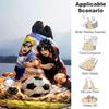 1pc Football Passion Duel Flannel Blanket Soft Warm Throw Blanket for Bedroom Living Room Bed Travel Camping Picnic Gift. MT71601149