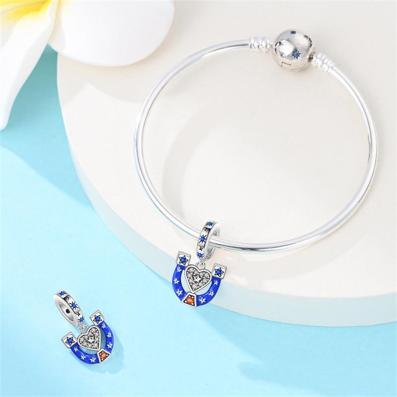 Original Cool Charms Beads Copper American Style Lucky Hoof Pendant For Woman Man Jewelry For Bracelet Accessories