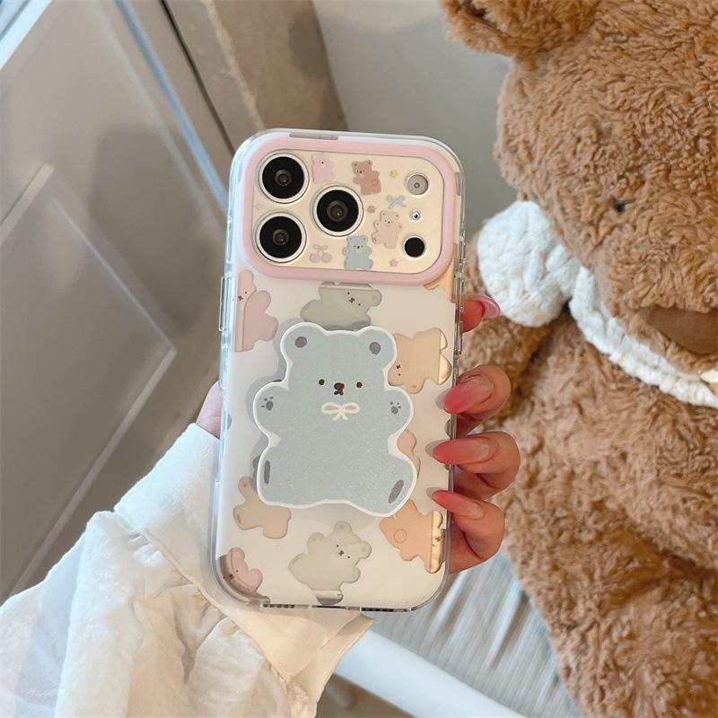 Creative Custom Candy Bear Case for iPhone 17/16 Pro Max/15 Pro