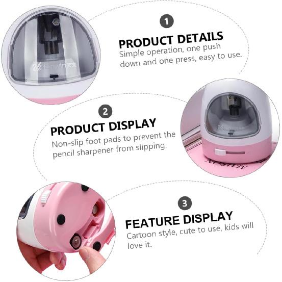 EXCEART Electric Pencil Sharpener Eye Liner Pencil Sharpeners Pencil Sharpeners Handheld Vertical Pencil Sharpener Personal Pencil Sharpener Pupils