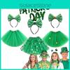Adult Sequin Yarn Short Skirt Hoop Festival For St.patrick's Day Lucky Green Clover