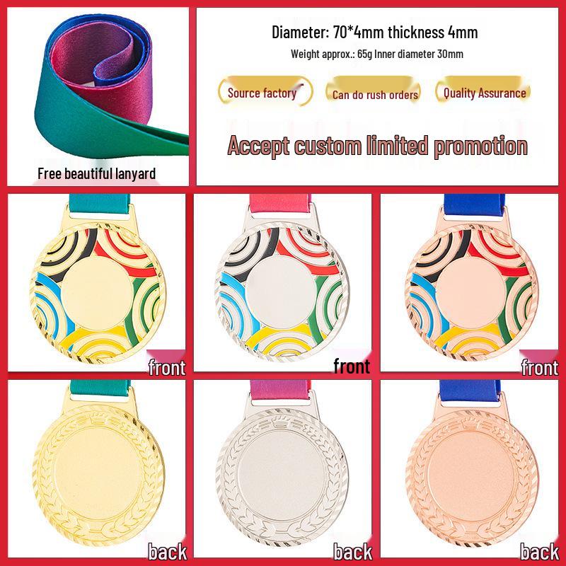 Kindergarten Sportmedaillen: Gold-, Silber-, Bronze-Leistungsurkunden für Schüler