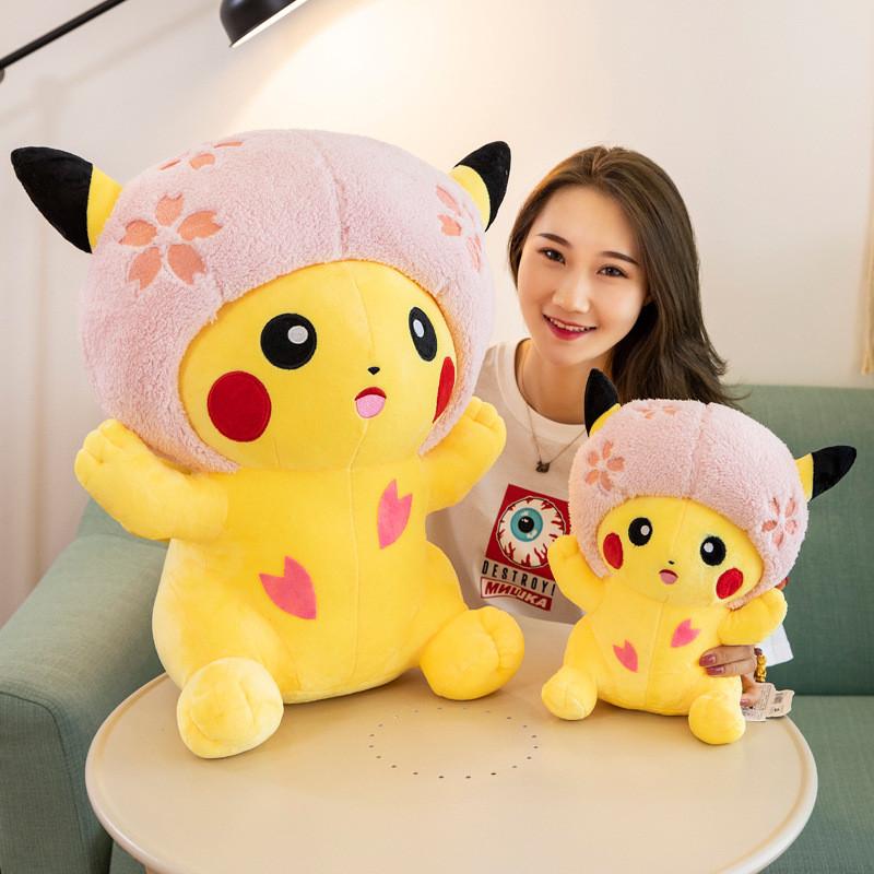 Movie Sakura Pikachu Plush Toy Gift Holiday Present Doll Collectible