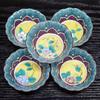 Waza No Stylish Kutani Ware Small Set of Yoshidaya Japanese Japanese Side Made In Wedding Return or Celebration Gift Kura Bowls, 5, Kusahana,