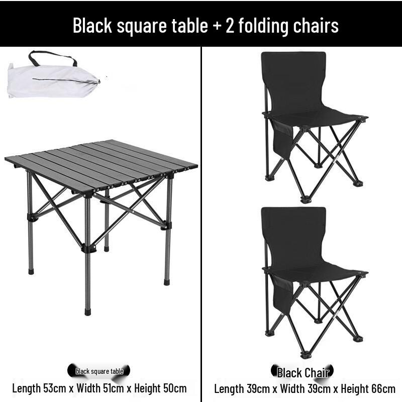 Outdoor Folding Camping Table and Chair Set