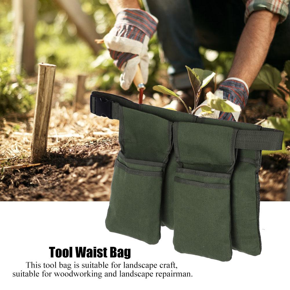 Multi Functional Portable 7 Pocket Garden Tool Bag Waterproof Waist Strap Tool Bag