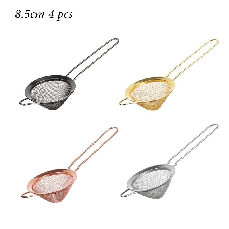 Cocktail Strainer Stainless Steel Tea Strainers Conical Food Strainers Fine Mesh Strainer Practical Bar Strainer Tool