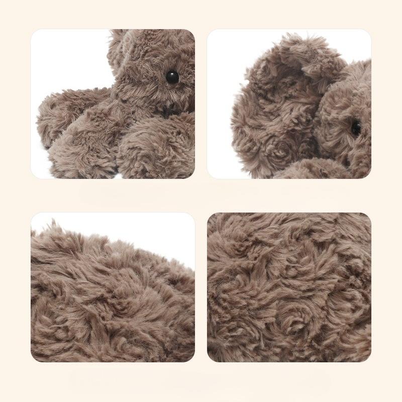 35cm Cuddly Elephant Hippo Fox Plush Toys Ultra Soft Stuffed Animals for Baby Sleeping Companion Room Decor Kids Birthday Gifts