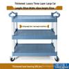 Commercial Three-Tier Plastic Push Cart for Dish Collection In Restaurants and Hotels