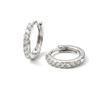 Mariasz Minimalist 5-9mm Copper Dainty Hoop Earrings Classic Crystal Zirconia Small Helix Tragus Gold Color Jewelry for Women