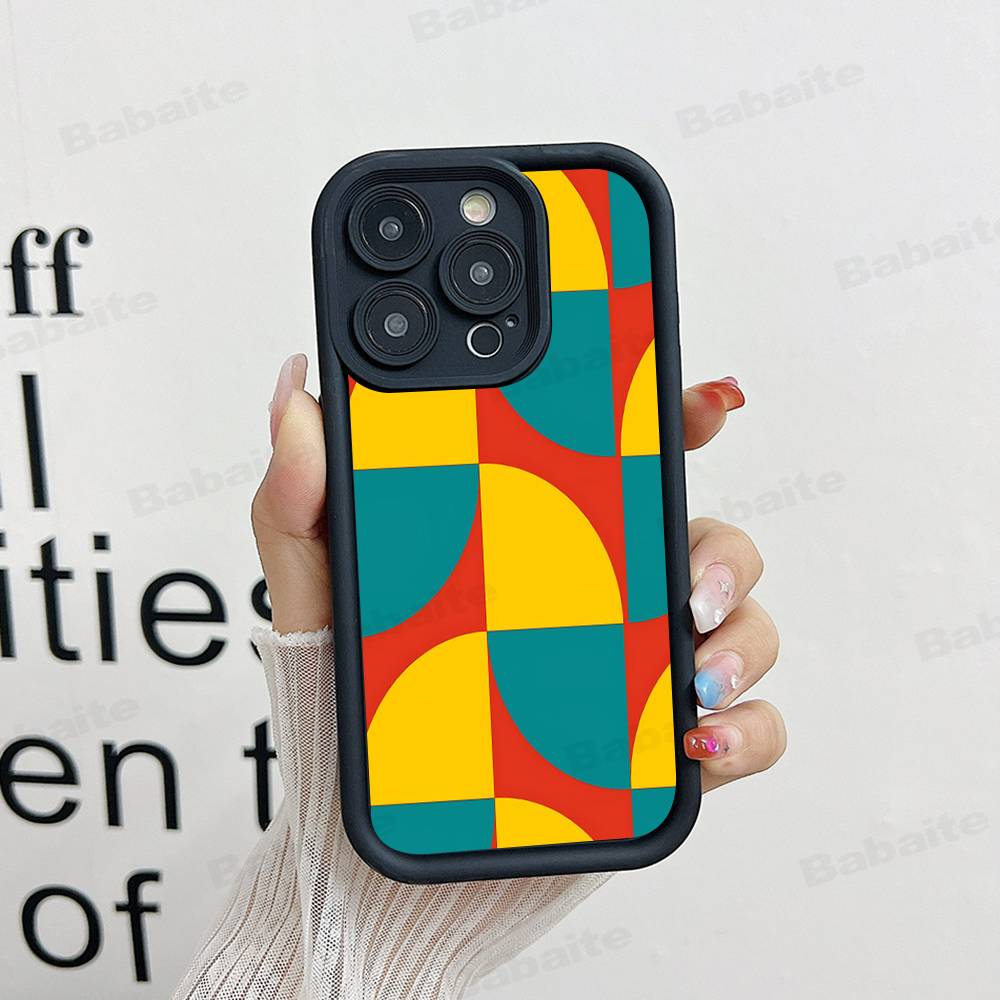 

Geometric Bauhaus Art Phone Case For IPhone 16 15 14 Plus 13 12 11 17 Pro Max Pro Soft Cover iPhone 14