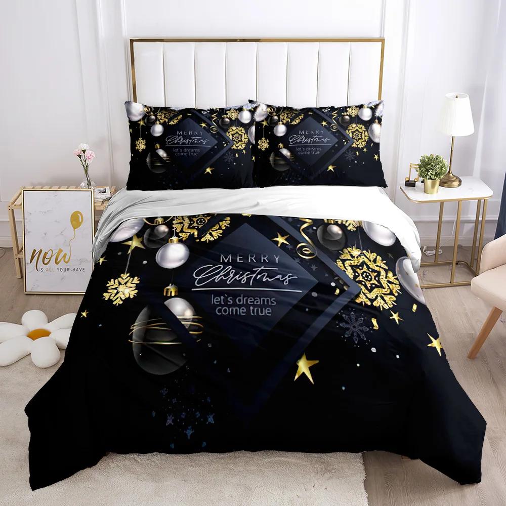 

Marry Christmas Snowman 3D Print Bedding Set Fresh Style Cozy Soft Duvet Cover King Queen Twin Size Birthday Gift Bedroom Decor EU Single 135x200cm