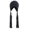 Creative Braid Beanie Hat Knit Hat with Ear Flaps Wool Hat Lei Feng Hat Wild Girl for Outdoor Cold Weather Skiing Ri