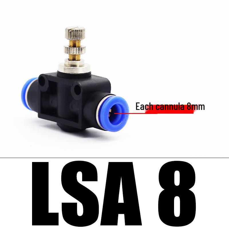 LSA Tube Throttle Valve: Air Hose Flow & Pressure Regulator for 4-12mm