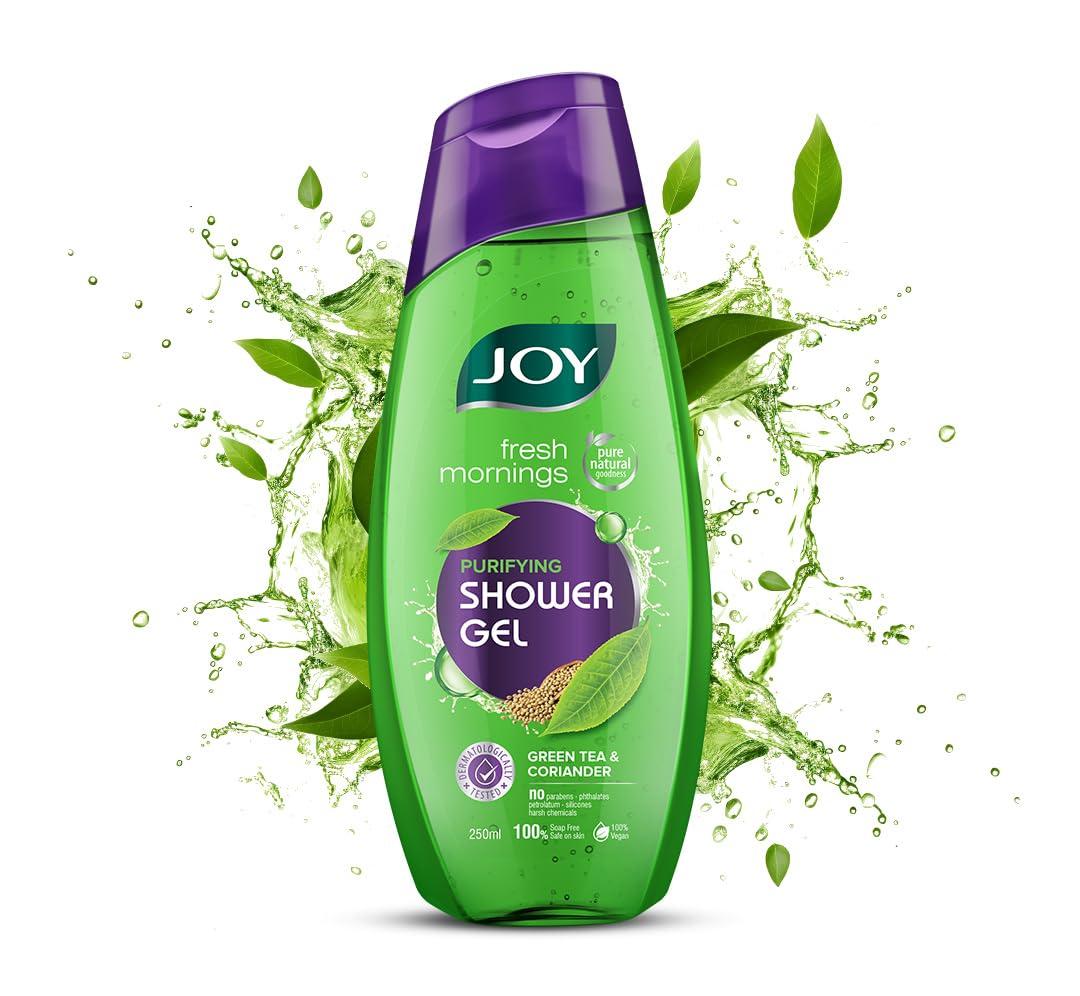 

Joy Green Tea Shower Gel Body Wash 250 ml Pack of 1 For Soft, Purified, Detoxified Skin All Day Freshness