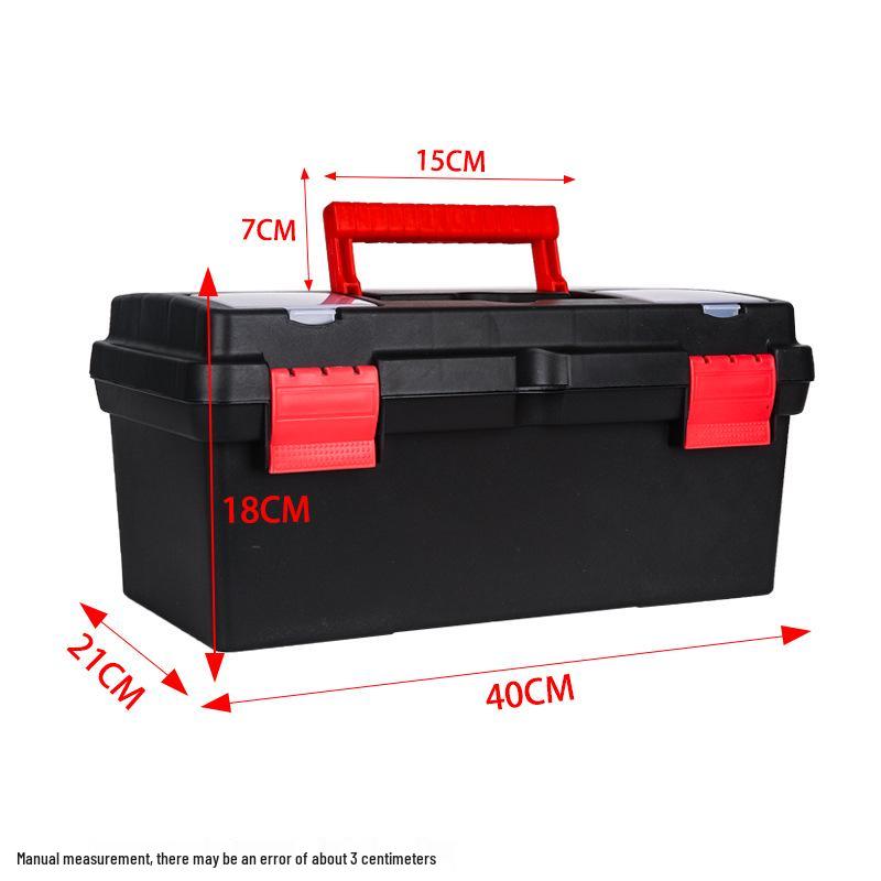 16-inch Artist Toolbox: Large Capacity Handheld Chinese Painting Box, Multifunctional Pigment-Thickened Plastic Case