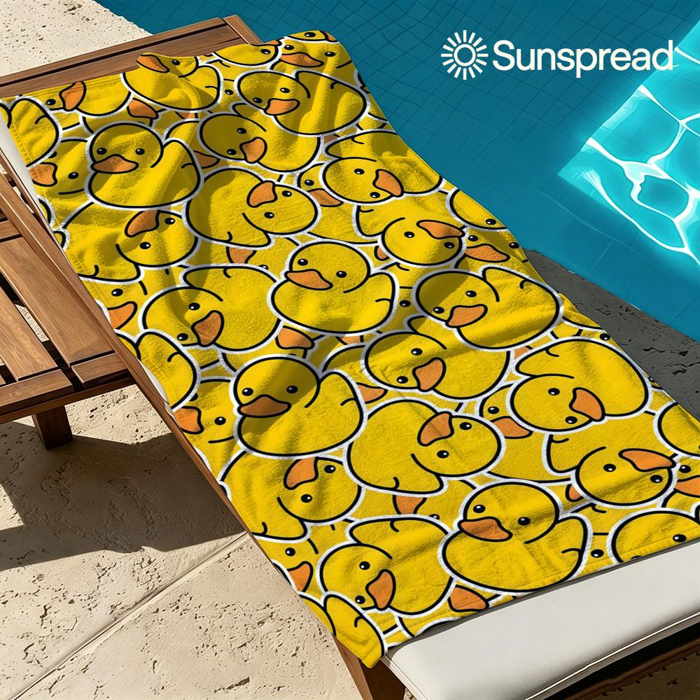 Jmg Household Supplies Yellow/Light Rubber Duck Quick Drying Bath Towel Microfiber Beach Towel Weight Swimming Camping Yoga Beach Out