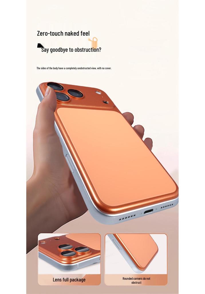 Verwandle dich in Apple 17 Pro Max: Matte Glasrückseite Aufkleber für iPhone 16/5