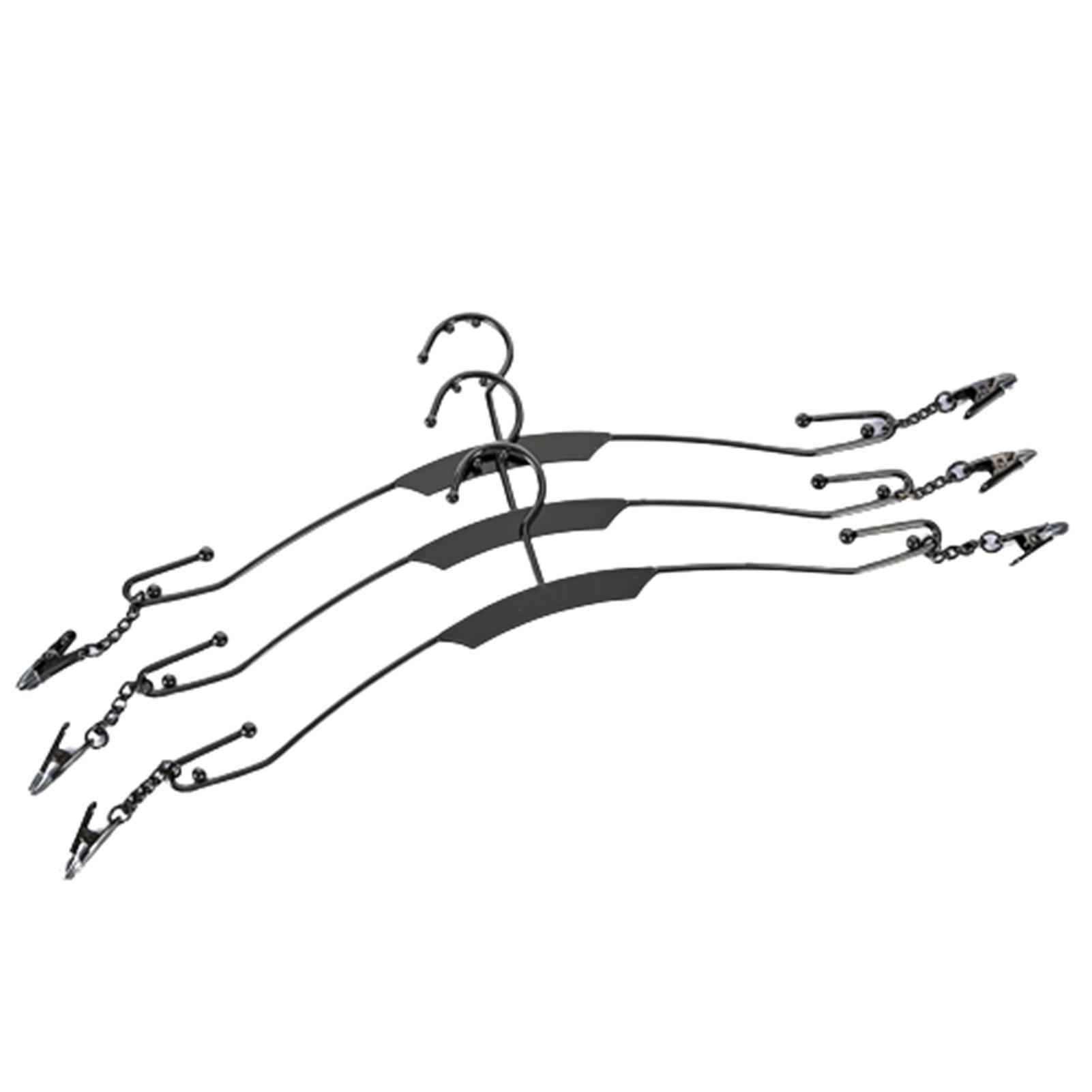 Металлические вешалки Прочные Противоскользящие Для Шкафов Вешалки для одежды Для Рубашек Юбок чёрный 6070₽