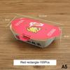 100Pcs Disposable Cartoon Octopus Ball Packaging Box Japanese Street Food Takoyaki Takeaway Snack Packing Container Party