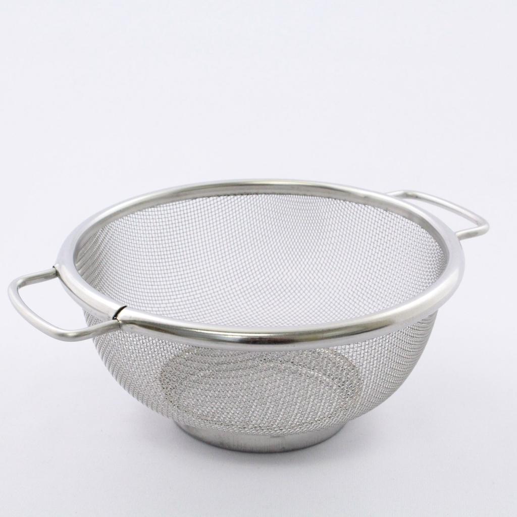 Inoue Wire Mesh Industry Living Room Stainless Made in Japan Colander, Two-Handed, 19cm, 18-8 Steel,