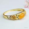 Green Agate Bracelet Canary Stone Flower Ethnic Style Factory  Generation S4022004