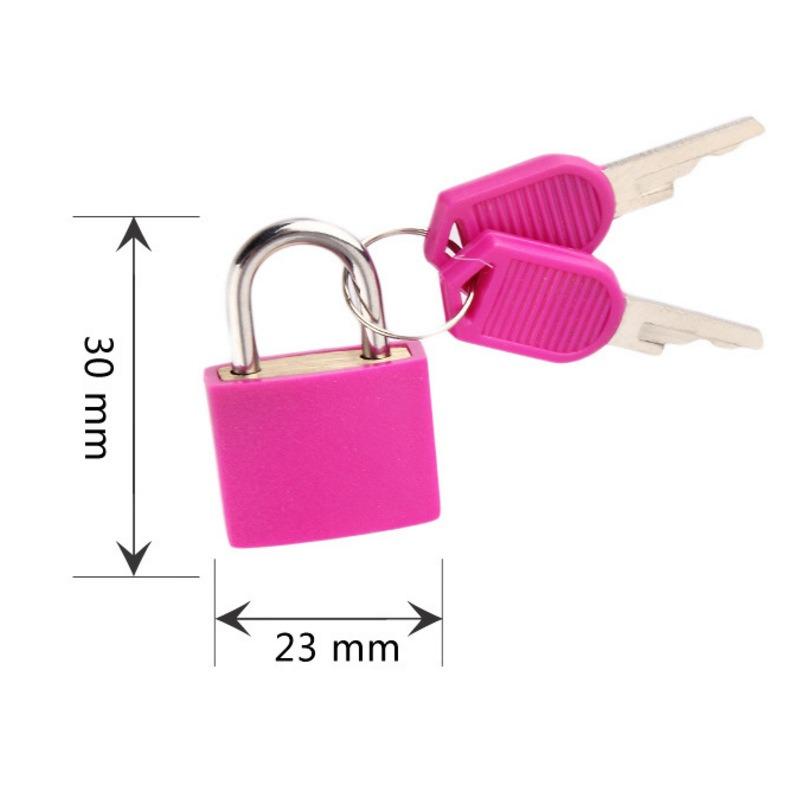 

Mini ABS Keyed Padlock for Luggages Padlock with Keys Anti Rust Outdoor Lock for Small Cabinets Drawers