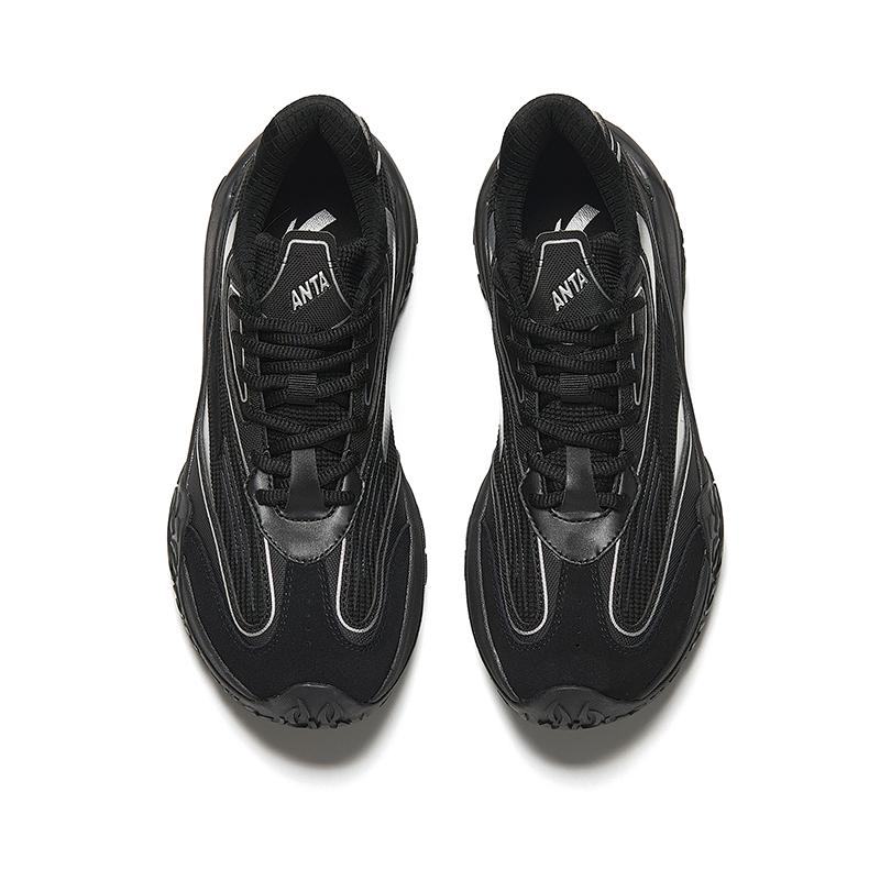 Anta Low top Casual Shoes Men's Black Sneakers 912418870-3
