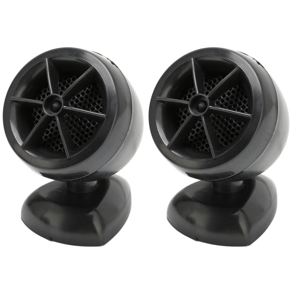 2pcs Dome Tweeter 1200W Loudspeaker High Sensitivity Universal for Car Audio Systems Black