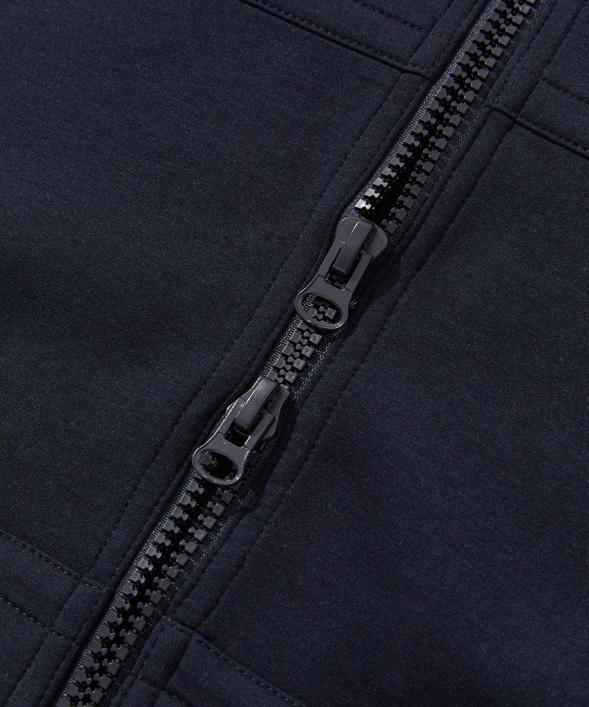 Suare Neoprene 2-Way Zip-Up Hoodie Black