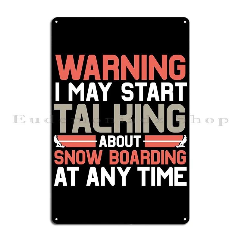 Snowboarder Snowboard Snow Metal Plaque Party Personalized Cave Cinema Cinema Tin Sign Poster 20X30CM