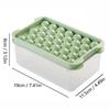 Plastic Ice Cube Mold Large-capacity 3D Round Ice Cube Tray With Lid Ice Ball Creative Homemade  Ice Ball Box Ice Cream Machine