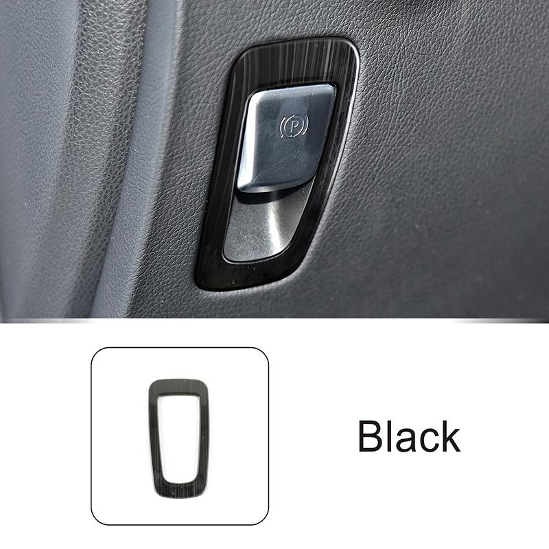 Car Console Electronic Handbrake P Button Frame Decoration Trim For Mercedes Benz C Class W205 GLC X253 2015-20 Stainless Steel