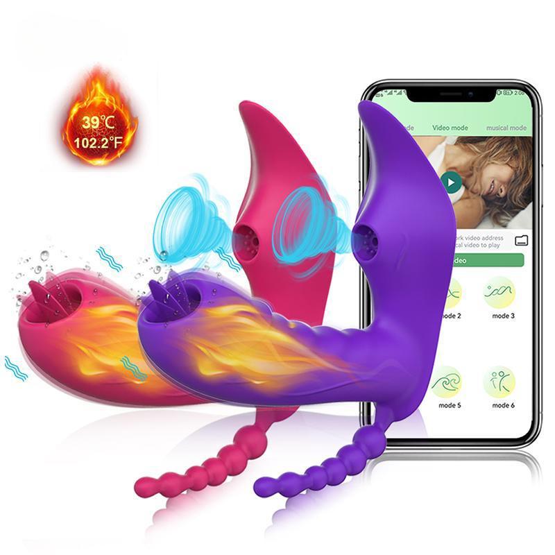 3 in 1 Women Wireless Remote Control Bluetooth APP Vibrator Sucker Clitoris Stimulator Sex Toys for Couple Adult 18